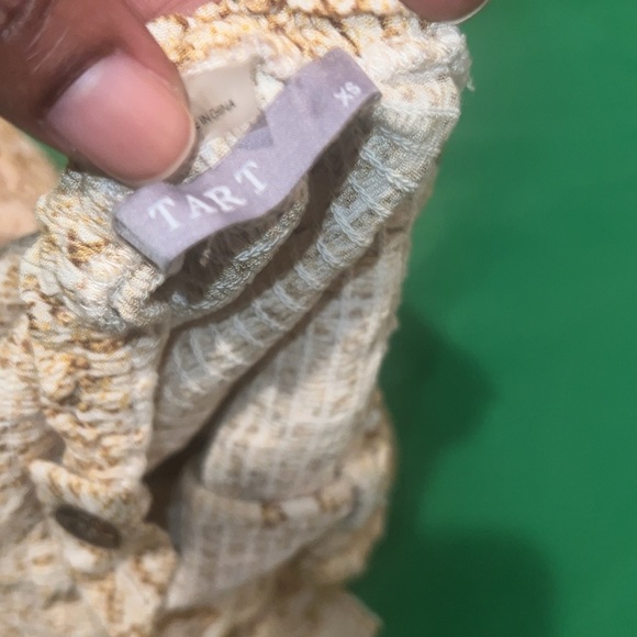 Tart Women's Snake Print Peplum Top size XS - Picture 5 of 6